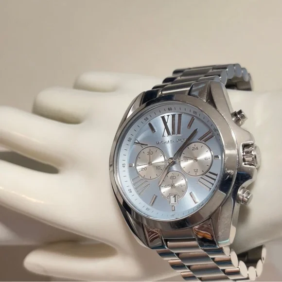 Michael Kors Bradshaw Chronograph Blue Ladies Watch ✨️